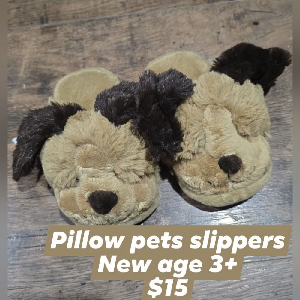 🔥 New Pillow Pets toddler slippers